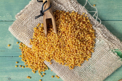 17.6 oz (Pack 2) Sanniti Toasted Fregola Sarda FIne Semolina Pasta Fregula Tostata Fina
