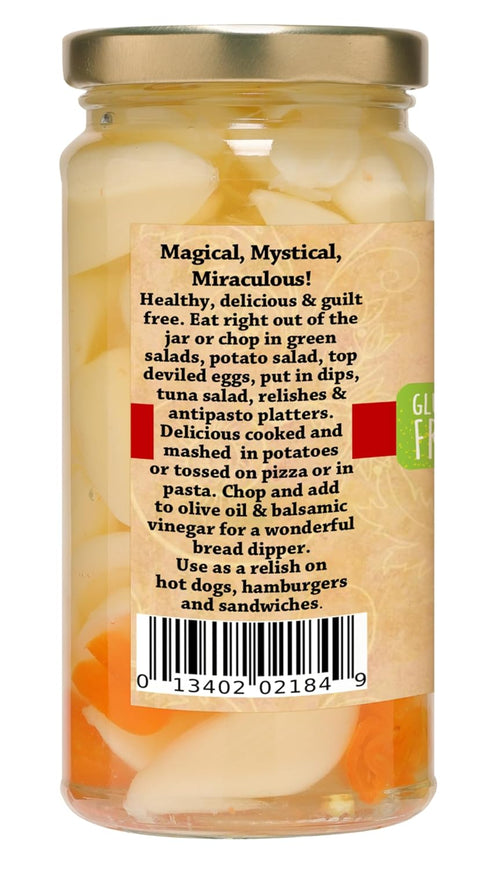 Garlic Festival Foods Habanero Pickled Garlic Cloves, Freshly Made, 8 oz.