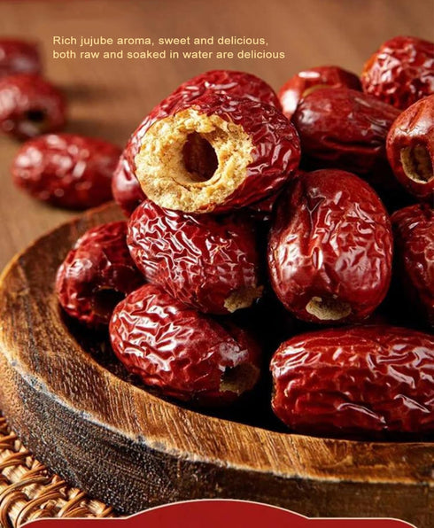 AFKCCPD (8.47 ounces/240 jujubeseedless Red dates, No Pit,natural sweetness, healthy snacks - unsweetened grams)