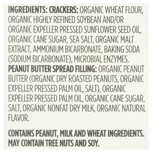 365 7.5 by Whole Foods Market, Organic Peanut Butter Mini Sandwich Crackers, Ounce