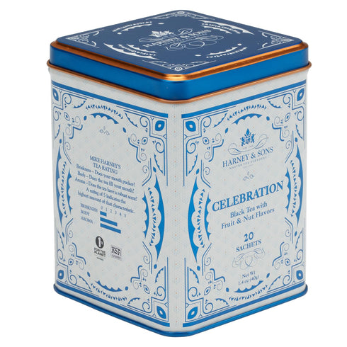 20 Harney & Sons CELEBRATION Tea ct Sachet TIn