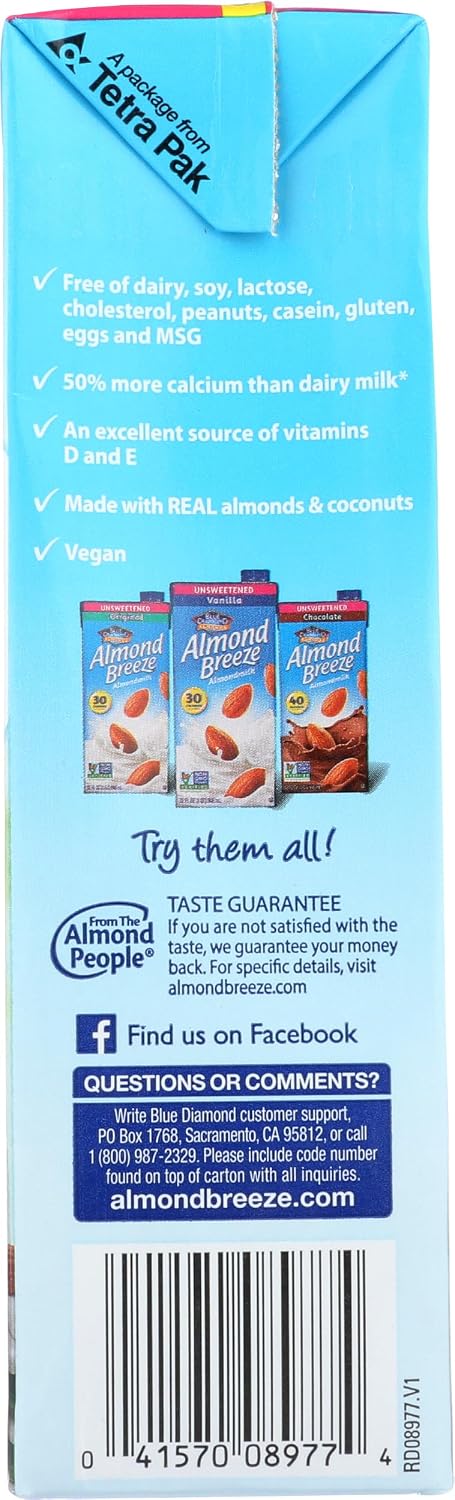 32 Almond Breeze Unsweetened Vanilla Almond Coconutmilk, FZ