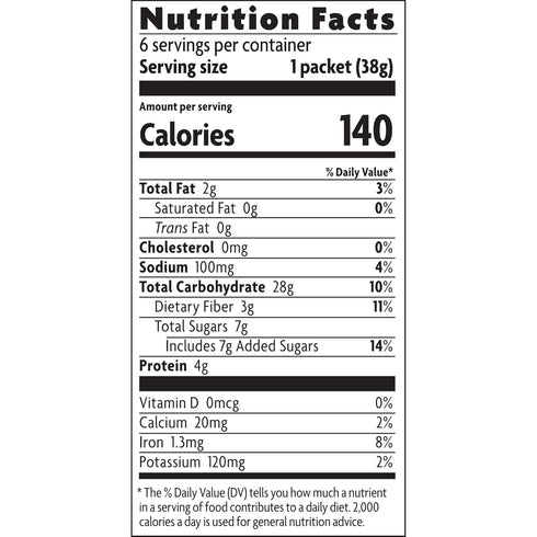 8 oz (Pack 2), Nature's Path Organic Regenerative Organic Certified Berries & Cream Instant Oatmeal, of Non-GMO