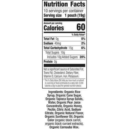 10 7 oz Annie's Organic Bees, Bugs, and Butterflies Fruit Flavored Snacks, Pouches