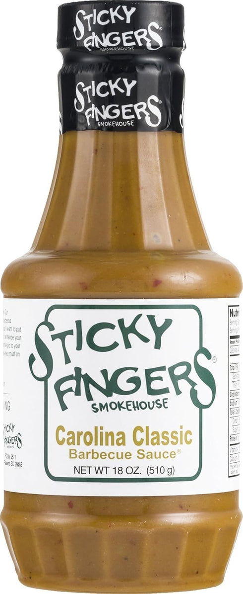 Sticky Fingers Sauce Bbq Carolina Classic 18 oz (6 Bottles)