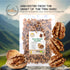 1.1 lb (500 Packed, SUN PLANET Walnut Halves, Raw Unsalted Shelled Walnuts Organic, g), Vacuum Fresh Nuts for Baking