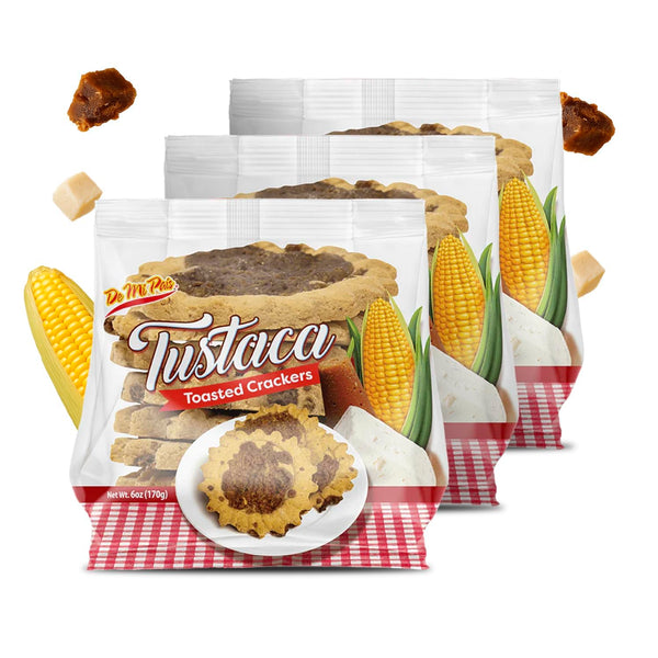De Mi Pais Tustaca Toasted Crackers Sweet and Savory Corn Crackers Made