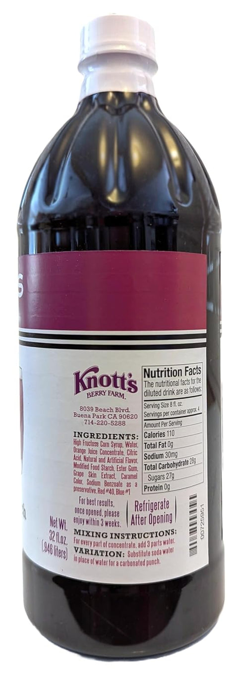 Berry market 32 oz Knotts Berry Farm Boysenberry Punch Concentrate