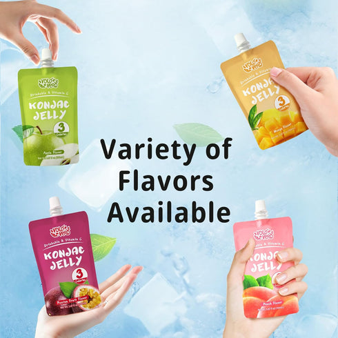 Pack, 20 Pack, 0 VOLO VERO Drinkable Konjac Jelly Variety Low Calories, Sugar, Vegan, Gluten Free, Keto, Vitamin C