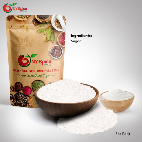 3 NY Spice Shop White Sanding Sugar - Pound Sweet Colorful Edible Sprinkles For Candy Dish - Chocolate Sprinkles