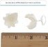 36 Count Global Sugar Art Hydrangea Blossom Sugar Cake Flowers, White with wire, by Chef Alan Tetreault