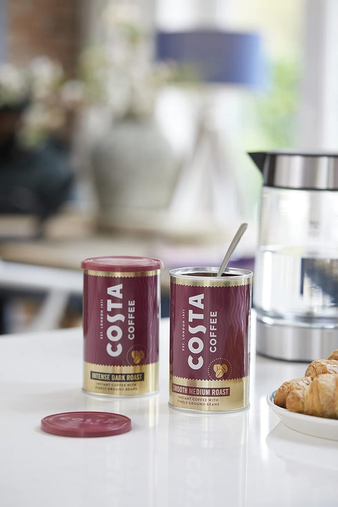6 100g (Pack 6), 3, Costa Coffee Smooth Medium Roast Premium Instant Coffee with Finely Ground Beans, Microground
