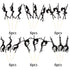36 PCS Pole Dance Girl Cupcake Toppers - Black Glitter Picks for Bachelorette, Bridal Shower, Birthday Party