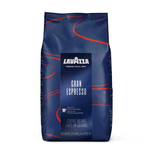 Lavazza Gran Espresso Whole Bean Coffee Blend, Medium Espresso Roast, Bag 2.2