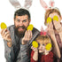 60 1 1 GCQJOQ Easter Eggs Plastic Fillable Easter Eggs Bulk for Easter Theme Party Favor, Yellow Eggs, Gold Egg, White