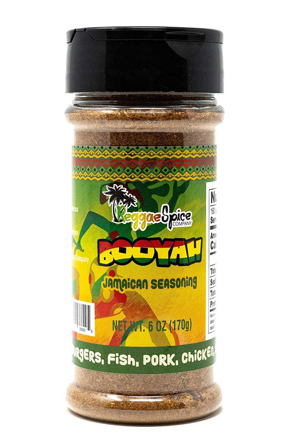Reggae Spice Booyah Jamaican Jerk Seasoning | Authentic Caribbean Dry Rub Powder for Cooking Meats, Chicken, Beef,