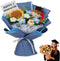 Generic 2026 Graduation Crochet Flower Bouquet Knitted Grad Doll,Handmade Crochet Flower Bouquet with