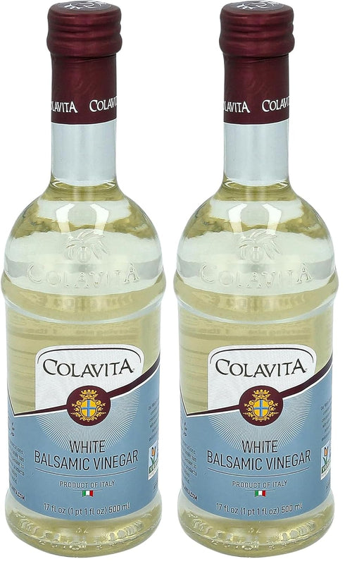 COLAVITA White Balsamic Vinegar, 16.9 Ounce (Pack of 2)
