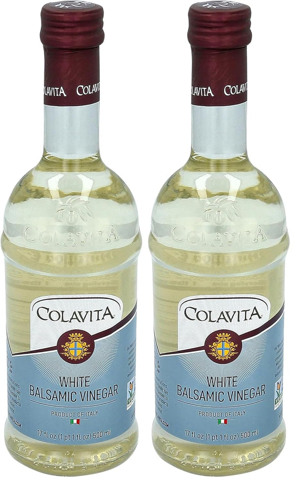 COLAVITA White Balsamic Vinegar, 16.9 Ounce (Pack of 2)