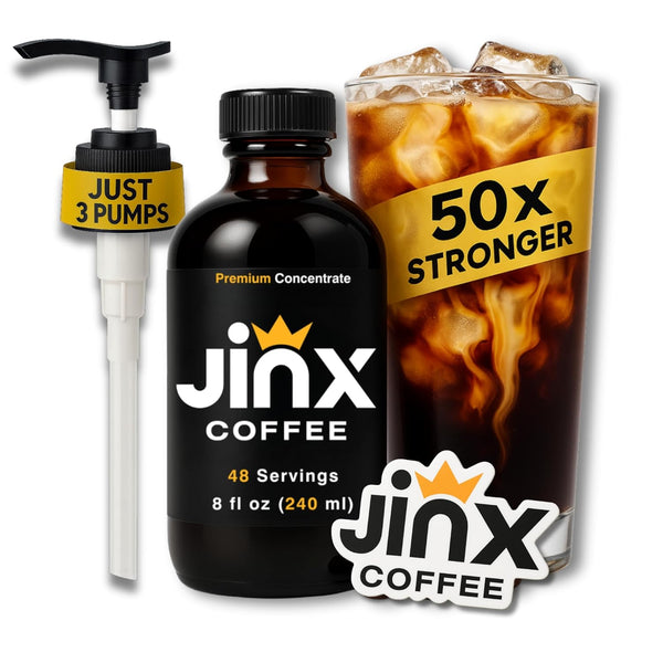 Jinx Coffee Concentrate 50x Stronger Cold Brew Coffee | Strong Caffeine Concentrated Liquid, Perfect
