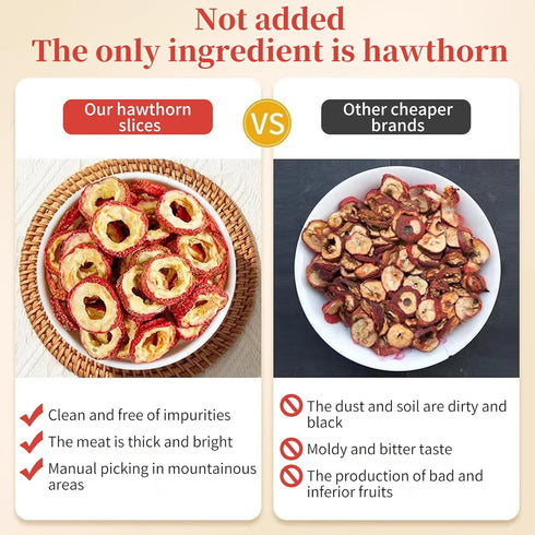 4.2oz/120g Baihuatang Natural Dried Hawthorn Slices Hawthorn Berries Hawthorn Berry tea Hawthorn Slices Shanzha