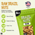 2 lb 100% Oh! Nuts Brazil Nuts, Raw, Unsalted, No Shell, Whole in Resealable Bag Natural Nuts, Rich in Selenium Vegan