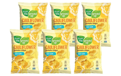 Real Food From The Ground Up Cauliflower Chips - 6 Pack Snack