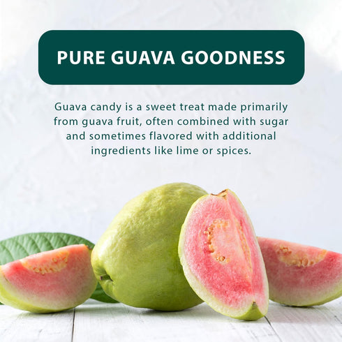 12.3 oz (Pack 3) Hongyuan Guava Candy, of Asian Fruit Hard Candy, Sweet & Tangy Tropical Flavor, Individually Wrapped