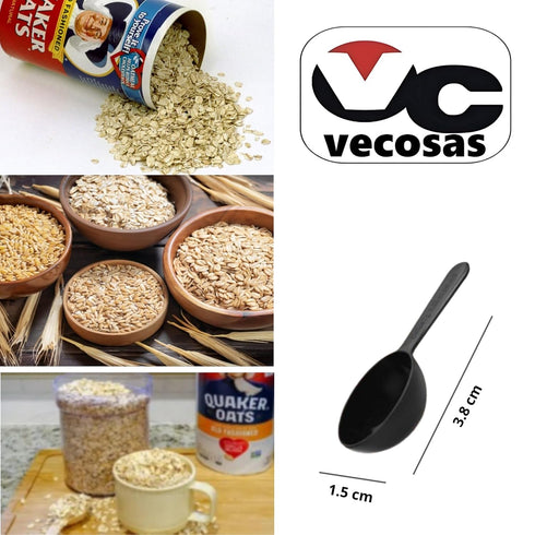 VECOSAS 18 oz (2 Pack) Old Fashioned Oats Bundled, Measuring Spoon - Portion and Savor the Best Traditional Oat