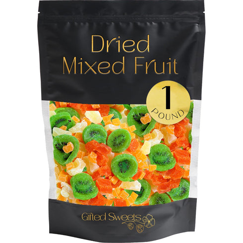 1 Tropical Fruit Trail Mix - Pound - Dried Fruit Assortment - Sweet Dried Kiwi, Pineapple, Papaya, Mango - Healthy