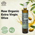 (16.9 oz, Village Batch Raw Organic Extra Virgin Olive Oil, Cold Pressed and Unfiltered EVOO, Authentic Greek Olive