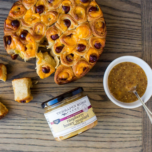 1 Terrapin Ridge Farms Raspberry Honey Mustard Pretzel Dip - Sweet & Tangy Dip with Coarse Mustard & Tart Raspberries