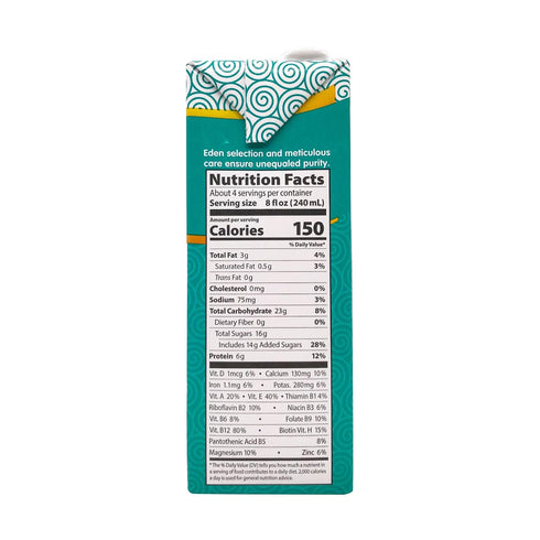 32 oz Eden Foods Organic Edensoy Extra Vanilla Soymilk
