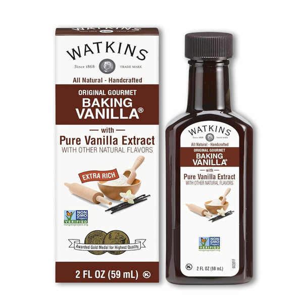 Watkins All Natural Original Gourmet Baking Vanilla: Pure Extract, 2 fl. oz. Bottle, 1-Pack