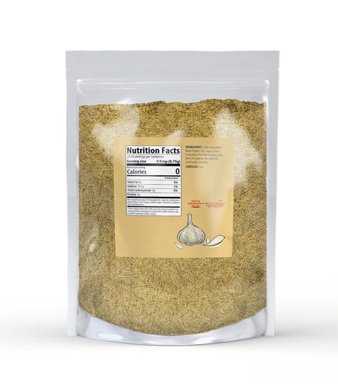 (4 Unpretentious Garlic Pepper, Versatile Seasoning, Salty & Garlicky Flavor, Delicious Seasoning Blend Pound)