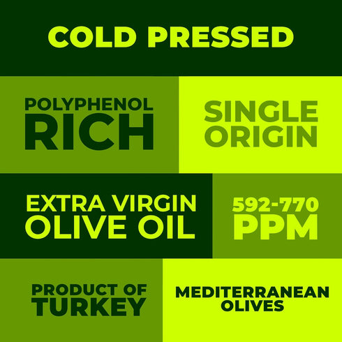 770 Immunity 16.9 oz Polyphenol Rich Olive Oil Extra Virgin by Zest Delites, Up To mg/kg High Polyphenol Olive Oil