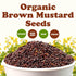 12 Food to Live Organic Brown Mustard Seeds, Ounces Non-GMO, Great for Pickling and Cooking. Non-irradiated. Bulk. Keto