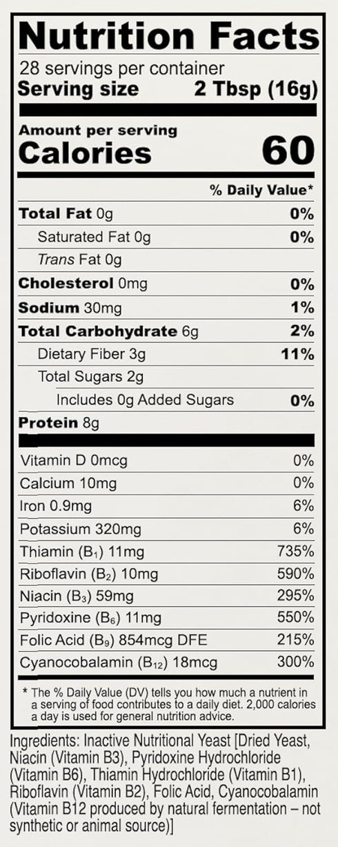 1 lb, Anthony's Premium Nutritional Yeast Flakes, Fortified, Gluten Free, Non GMO, Vegan