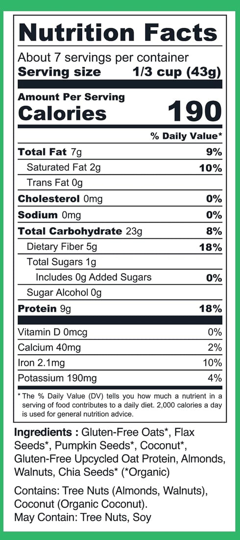 (11.3oz) Stoked Oats - Stone Age High Protein, Low Sugar Breakfast - Gluten Free, High Fiber, Non GMO Oatmeal - Perfect