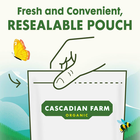 22 oz Cascadian Farm Organic Granola, Fruit and Nut Cereal, Resealable Pouch, Family Size