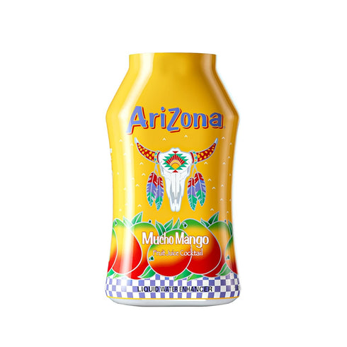 AriZona Mucho Mango Fruit Juice Cocktail - On-the-Go Water Enhancer, 1.62 fl