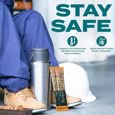 25 Packs Tiiga Nature Forged Zero Sugar Electrolyte Drink Mix - Fruit Punch Hydration Powder, Superfruit Electrolytes