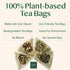 (100 100% VAHDAM Organic Turmeric Ginger Herbal Tea Bags Pyramid Tea Bags) Caffeine Free, Non GMO | Pure Herbal Blend