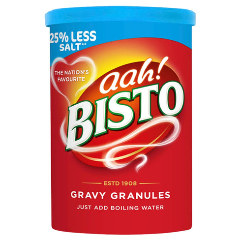 190 (Pack 1) Bisto Reduced Salt Beef Gravy Granules, Great with Beef g Drum