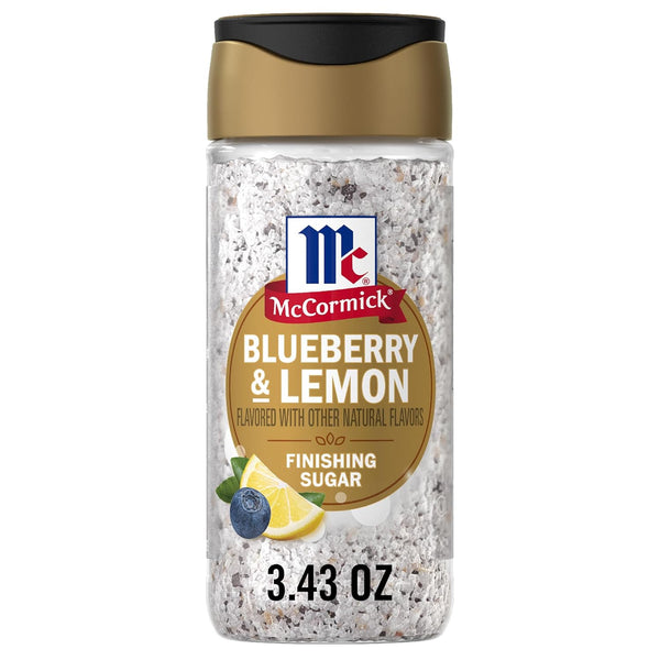 McCormick Finishing Sugar, Blueberry & Lemon, Sweet, Blueberry Flavor & Bright Lemon