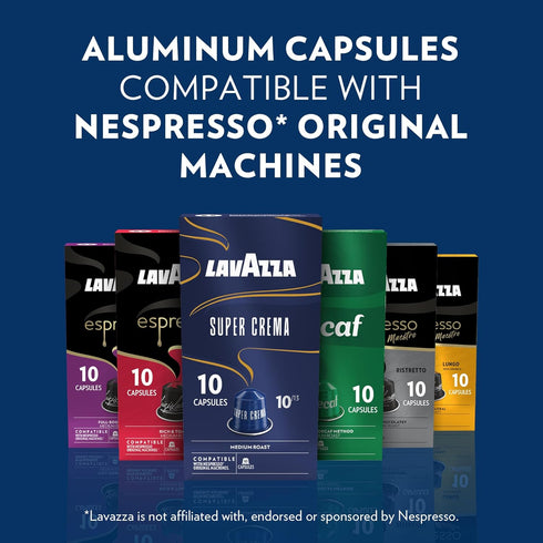 (60 Lavazza Espresso Favorites Collection of Aluminum Capsules Compatible with Nespresso* Original Machines, Contains
