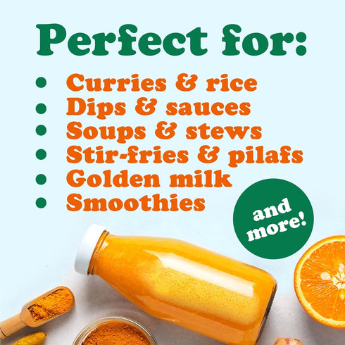 4 Food to Live Organic Turmeric Powder, Pounds Non-GMO, Finely Ground Turmeric Root, Pure, Kosher, Vegan, Bulk.