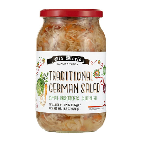 Generic Pack 3 Old World Quality Food Pickled Veggie Variety Jar Bundle with Beets, Mushrooms and German Salad All