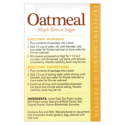 15g 7 Nutmeg State Nutrition HealthyWise - High Protein Oatmeal, Protein, Low Calorie, High Fiber, Low Sugar, Low Fat