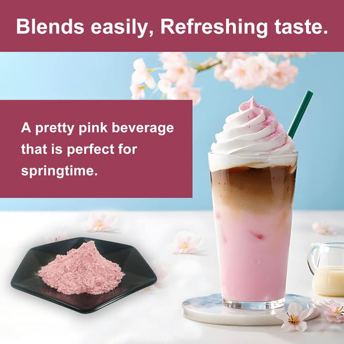GRELIM Sakura Powder Premium Original Cherry Blossom Powder for Baking, 4.23 Oz, Made in Kanagawa, Perfect for